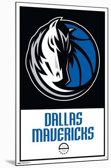 NBA Dallas Mavericks - Logo 21-Trends International-Mounted Poster