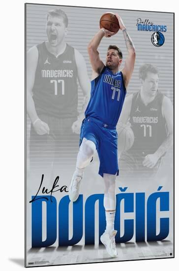 NBA Dallas Mavericks - Luka Doncic 22-Trends International-Mounted Poster