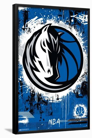 NBA Dallas Mavericks - Maximalist Logo 23-Trends International-Framed Poster