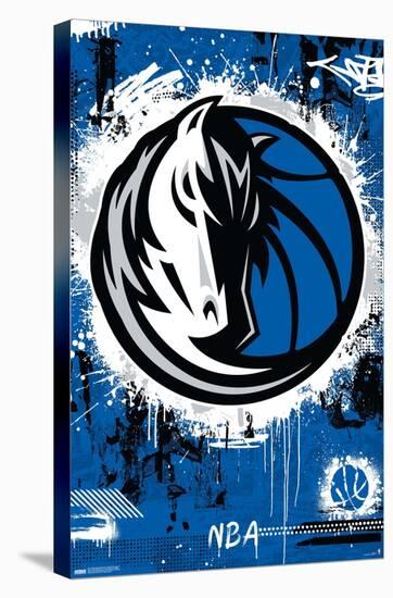 NBA Dallas Mavericks - Maximalist Logo 23-Trends International-Stretched Canvas