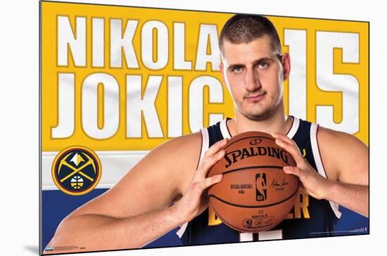 NBA Denver Nuggets - Nikola Jokic 19-Trends International-Mounted Poster
