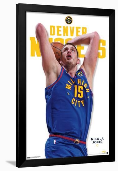 NBA Denver Nuggets - Nikola Jokic Feature Series 23-Trends International-Framed Poster