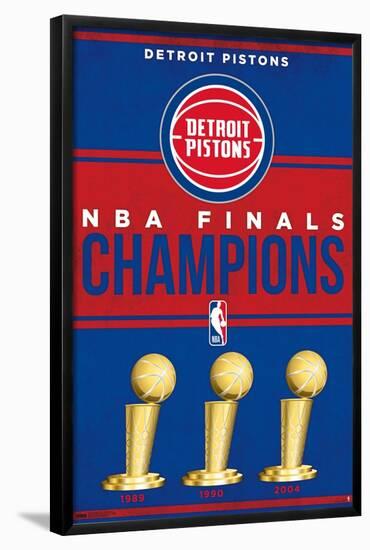 NBA Detroit Pistons - Champions 23-Trends International-Framed Poster