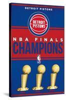 NBA Detroit Pistons - Champions 23-Trends International-Stretched Canvas