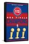 NBA Detroit Pistons - Champions 23-Trends International-Framed Stretched Canvas