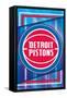 NBA Detroit Pistons - Logo 17-Trends International-Framed Stretched Canvas