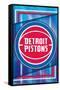 NBA Detroit Pistons - Logo 17-Trends International-Framed Stretched Canvas