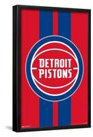 NBA Detroit Pistons - Logo 20-Trends International-Framed Poster