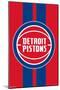 NBA Detroit Pistons - Logo 20-Trends International-Mounted Poster