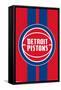 NBA Detroit Pistons - Logo 20-Trends International-Framed Stretched Canvas