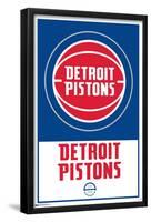 NBA Detroit Pistons - Logo 21-Trends International-Framed Poster