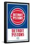 NBA Detroit Pistons - Logo 21-Trends International-Framed Poster