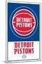 NBA Detroit Pistons - Logo 21-Trends International-Mounted Poster