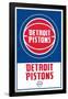 NBA Detroit Pistons - Logo 21-Trends International-Framed Poster