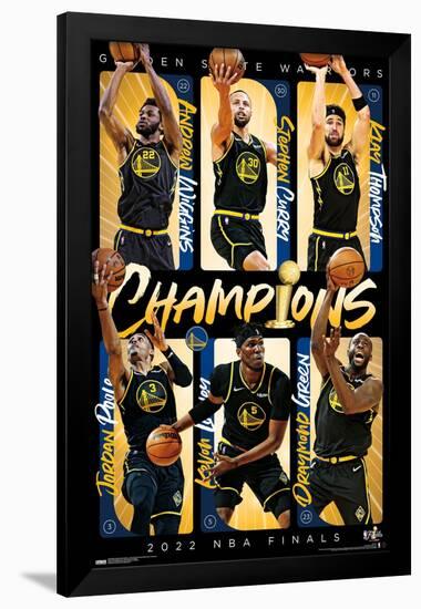 NBA Golden State Warriors - 2022 Commemorative Finals Champions-Trends International-Framed Poster