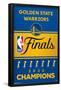 NBA Golden State Warriors - 2022 Commemorative Finals Team Logo-Trends International-Framed Poster