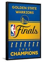 NBA Golden State Warriors - 2022 Commemorative Finals Team Logo-Trends International-Framed Poster