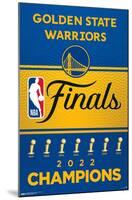 NBA Golden State Warriors - 2022 Commemorative Finals Team Logo-Trends International-Mounted Poster