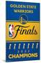 NBA Golden State Warriors - 2022 Commemorative Finals Team Logo-Trends International-Mounted Poster