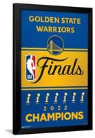 NBA Golden State Warriors - 2022 Commemorative Finals Team Logo-Trends International-Framed Poster