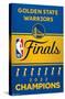 NBA Golden State Warriors - 2022 Commemorative Finals Team Logo-Trends International-Stretched Canvas