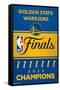 NBA Golden State Warriors - 2022 Commemorative Finals Team Logo-Trends International-Framed Stretched Canvas