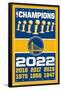 NBA Golden State Warriors - Champions 22-Trends International-Framed Poster