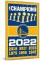 NBA Golden State Warriors - Champions 22-Trends International-Mounted Poster