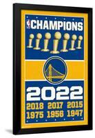 NBA Golden State Warriors - Champions 22-Trends International-Framed Poster