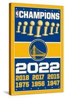 NBA Golden State Warriors - Champions 22-Trends International-Stretched Canvas