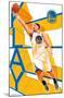 NBA Golden State Warriors - Klay Thompson 17-Trends International-Mounted Poster