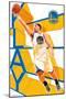 NBA Golden State Warriors - Klay Thompson 17-Trends International-Mounted Poster