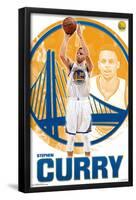 NBA Golden State Warriors - Stephen Curry 15-Trends International-Framed Poster