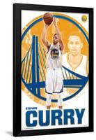 NBA Golden State Warriors - Stephen Curry 15-Trends International-Framed Poster