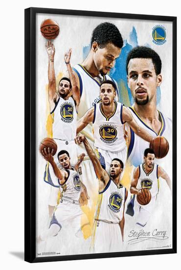 NBA Golden State Warriors - Stephen Curry 16-Trends International-Framed Poster