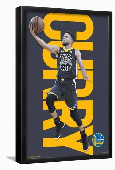 NBA Golden State Warriors - Stephen Curry 18-Trends International-Framed Poster