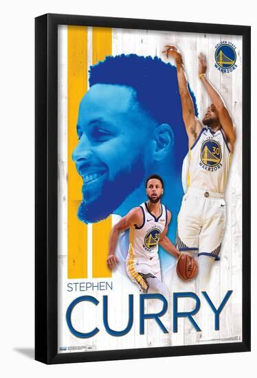 NBA Golden State Warriors - Stephen Curry 19-Trends International-Framed Poster