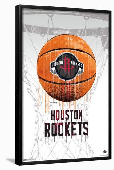 NBA Houston Rockets - Drip Basketball 21-Trends International-Framed Poster