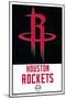NBA Houston Rockets - Logo 21-Trends International-Mounted Poster