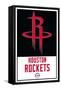 NBA Houston Rockets - Logo 21-Trends International-Framed Stretched Canvas