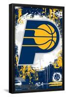 NBA Indiana Pacers - Maximalist Logo 23-Trends International-Framed Poster