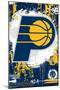 NBA Indiana Pacers - Maximalist Logo 23-Trends International-Mounted Poster