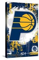 NBA Indiana Pacers - Maximalist Logo 23-Trends International-Stretched Canvas