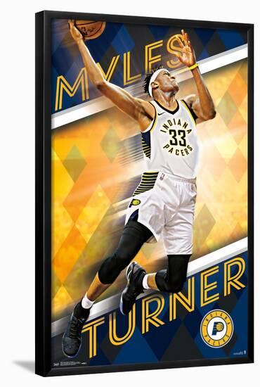 NBA Indiana Pacers - Myles Turner 17-Trends International-Framed Poster