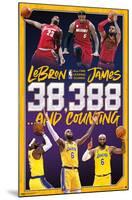 NBA League - LeBron James All-Time Scoring Leader-Trends International-Mounted Poster