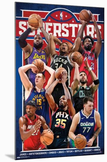 NBA League - Superstars 23-Trends International-Mounted Poster