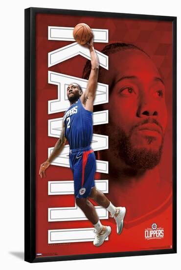 NBA Los Angeles Clippers - Kawhi Leonard 19-Trends International-Framed Poster