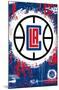 NBA Los Angeles Clippers - Maximalist Logo 23-Trends International-Mounted Poster