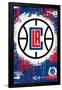 NBA Los Angeles Clippers - Maximalist Logo 23-Trends International-Framed Poster