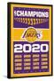 NBA Los Angeles Lakers - Champions 20-Trends International-Framed Poster